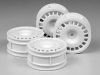 26mm Rally dish Wheels *4 (white)