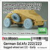 WW2 German Sd.Kfz.222/223 Sagged wheel s