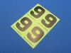 R/C GP Number Sticker "9"