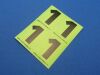 R/C GP Number Sticker "1"
