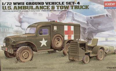 US Ambulance + towing tractor