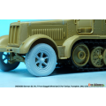 WW2 German Sd.Kfz.7 Front sagged wheel s