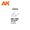 HALF CANE 3.00x350mm x 3 units STYRENE
