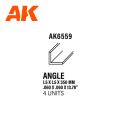 ANGLE 1.50x1.50x350mm x 4 units STYRENE