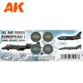 US Air Force European I Camo Colors 1980
