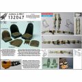 Ju 88A-1 seatbelts+seat+decal (Revell)