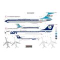 Tu-134A LOT/Malév (NT2025)1/144
