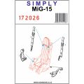 Mig 15 Simply Seatbelts 1/72