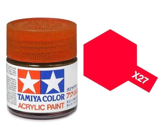 Tamiya X-27 Clear Red/Červená Průhl.