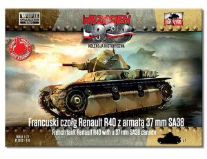 French Renault R40 tank with SA38 gun 1/