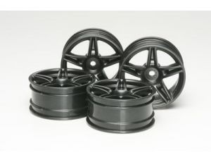 26mm Twin 5-spoke wheels +4 *4 (Black)