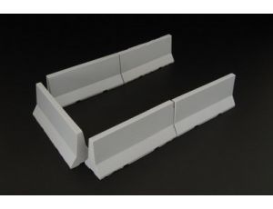 Modern concrete road barriers