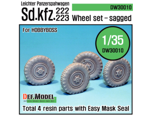German Sd.Kfz.222 Wheel set(for Hobbybos