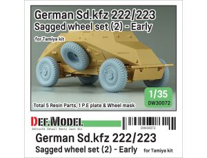 WW2 German Sd.Kfz.222/223 Sagged wheel s