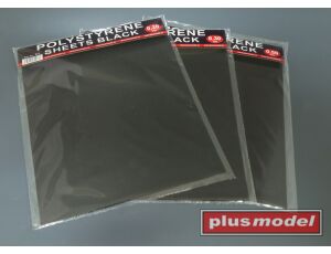 Plastikové destičky černé 0.2mm