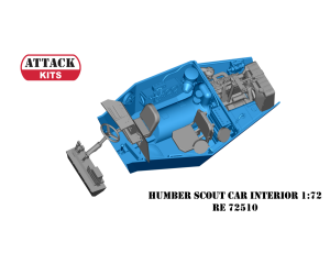 Humber SC full interior and engine 3D 1/