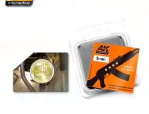 Reflektorová čočka jantarová 3mm