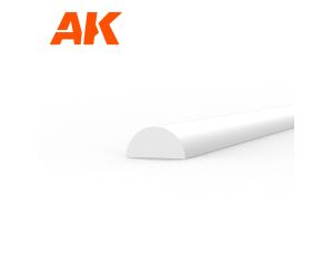 HALF CANE 2.00x350mm x 4 units STYRENE