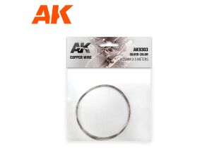 Copper Wire 0.25mmx5meters SILVER COLOR