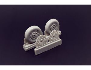 F4U Corsair Ribbed Thread Wheels set