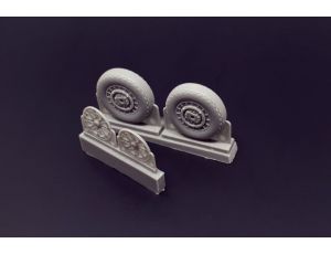 F4U Corsair Ribbed/Dia Thread Wheels set