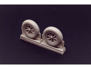 F4U Late Ribbed Thread Wheels set