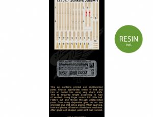 Ju 88A-1 seatbelts+seat+decal (Revell)