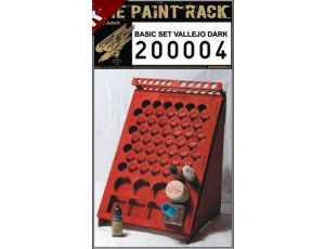 Stojan na barvy Vallejo tmavý
