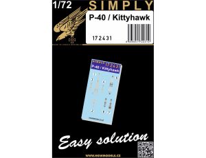 P-40/Kittyhawk Simply Seatbelts 1/72