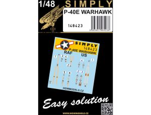 P-40E Warhawk Simply Seatbelts 1/48