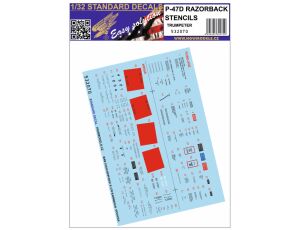 P-47D Razorback Stencils 1/32