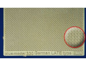 Plech s reliéfem - German late