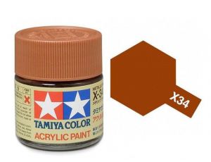 Tamiya X-34 Metalic Brown/Hnědá Met.