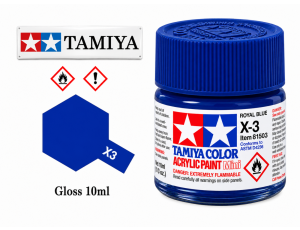 Tamiya X-3 Royal Blue/Modrá