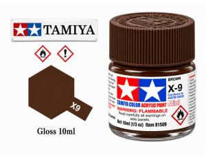 Tamiya X-9 Brown/Hnědá