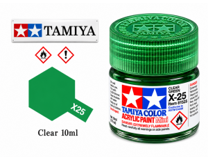 Tamiya X-25 Clear Green/Zelená Průhl.