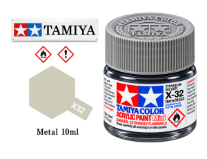 Tamiya X-32 Titanium Silver/Stříbrná