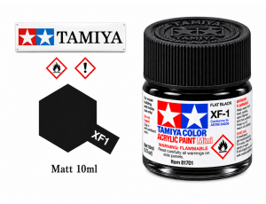 Tamiya XF-1 Flat Black/Černá Matná