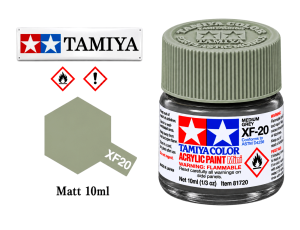 Tamiya XF-20 Medium Grey/Šedá Střední