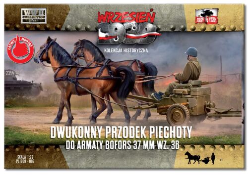 Two-horse carriage for Bofors 37mm wz.36