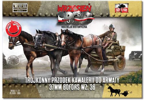 Three-horse cavalry carriage 37mm Bofors