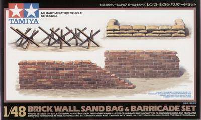 Brick/Sandbag/Barricade Set 1/48