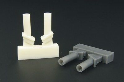 Panzer IV Ausf.J late exhaust pipes Typ1