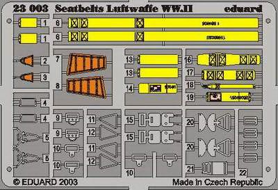 Seatbelts Luftwaffe WWII