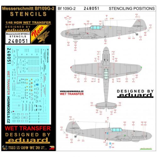 Bf 109G-2 - Popisky