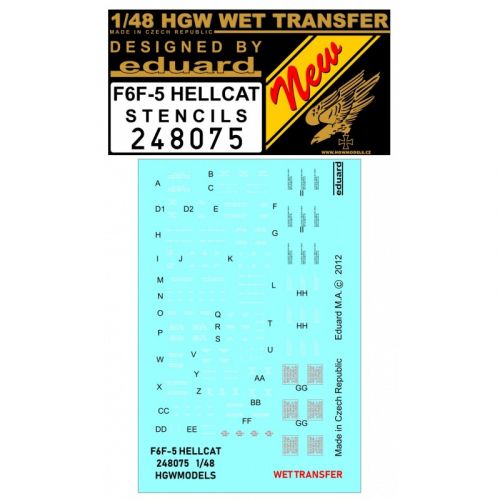 F6F-5 Hellcat Stencils