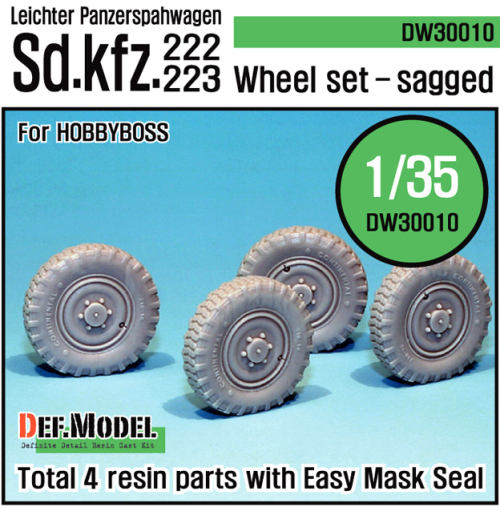 German Sd.Kfz.222 Wheel set(for Hobbybos