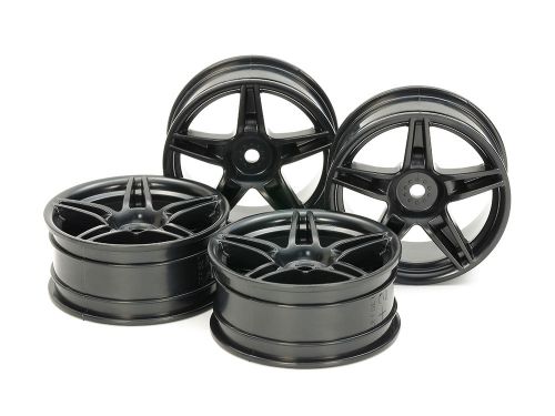 24mm Twin5spk Wheels +2 Black *4