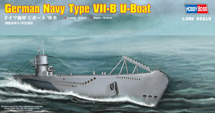 DKM Navy Type VII-B U-Boat 1/350