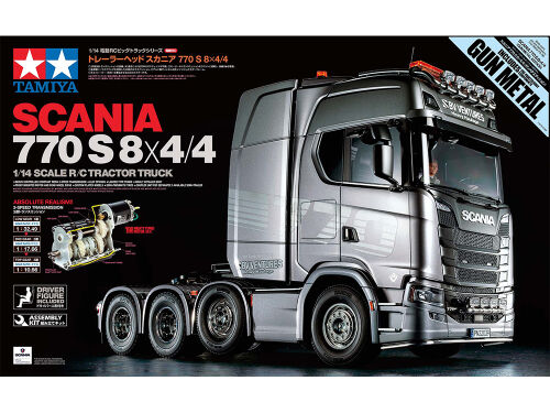 RC Scania 770 S 8x4/4(Gun Metal)